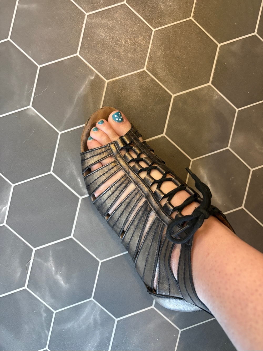 Rockport Lace-Up/ zip Women's leather Sandals